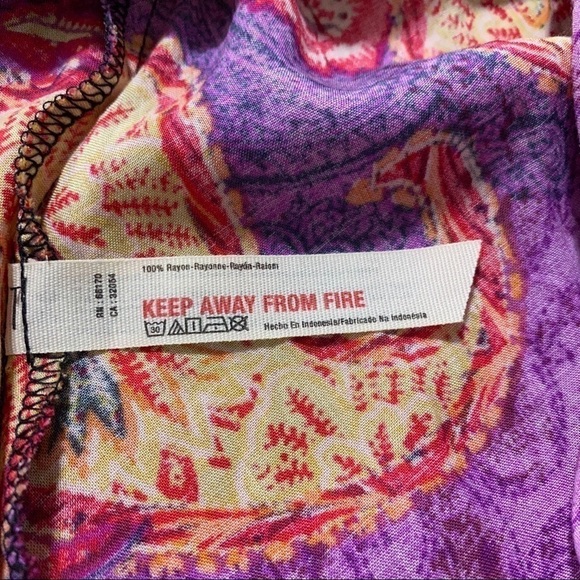 Free People intimately Rendezvous Girl slip dress black purple size xs - Picture 10 of 11